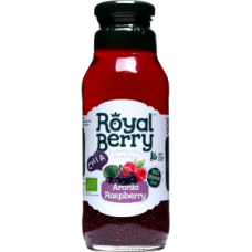Royal Berry Organic Aronia Raspberry Fruit Juice with Chia 285ml 